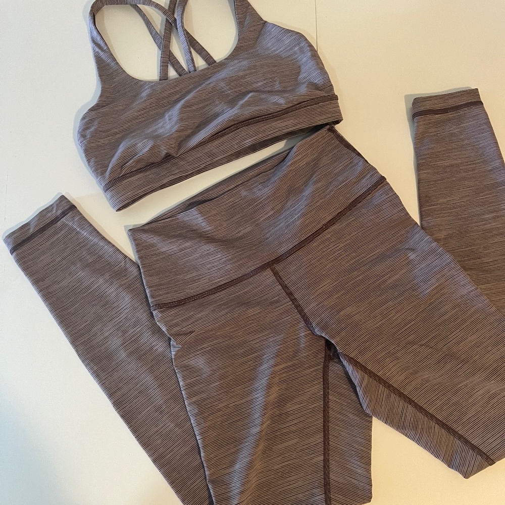 Lululemon Luxtreme Leggings and Sports Bra